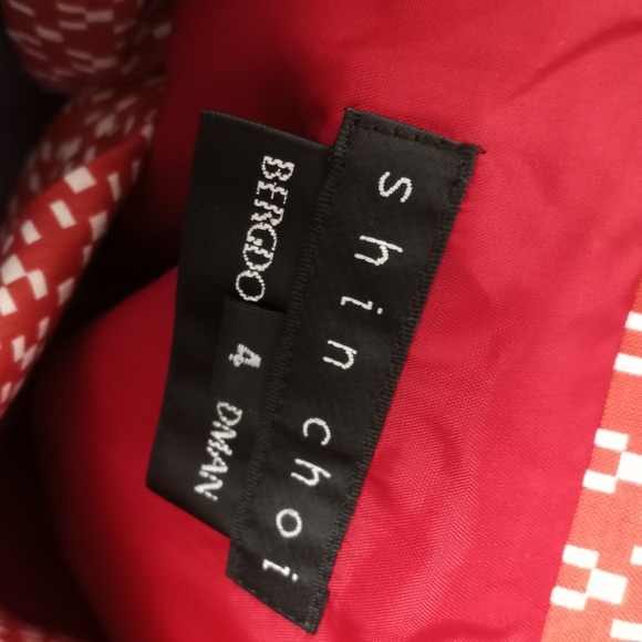 Final Sale - SHIN CHOI for Bergdorf Goodman Red & White Jacket - Picture 4 of 8